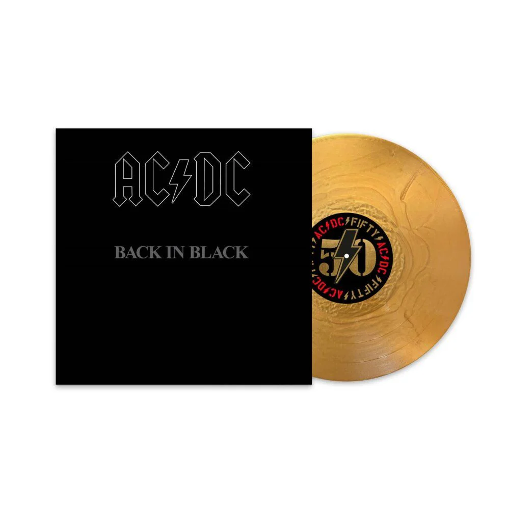 ACDC - Back In Black (50th Anniversary Special Ed. Gold vinyl reissue with insert) - Vinyl - New