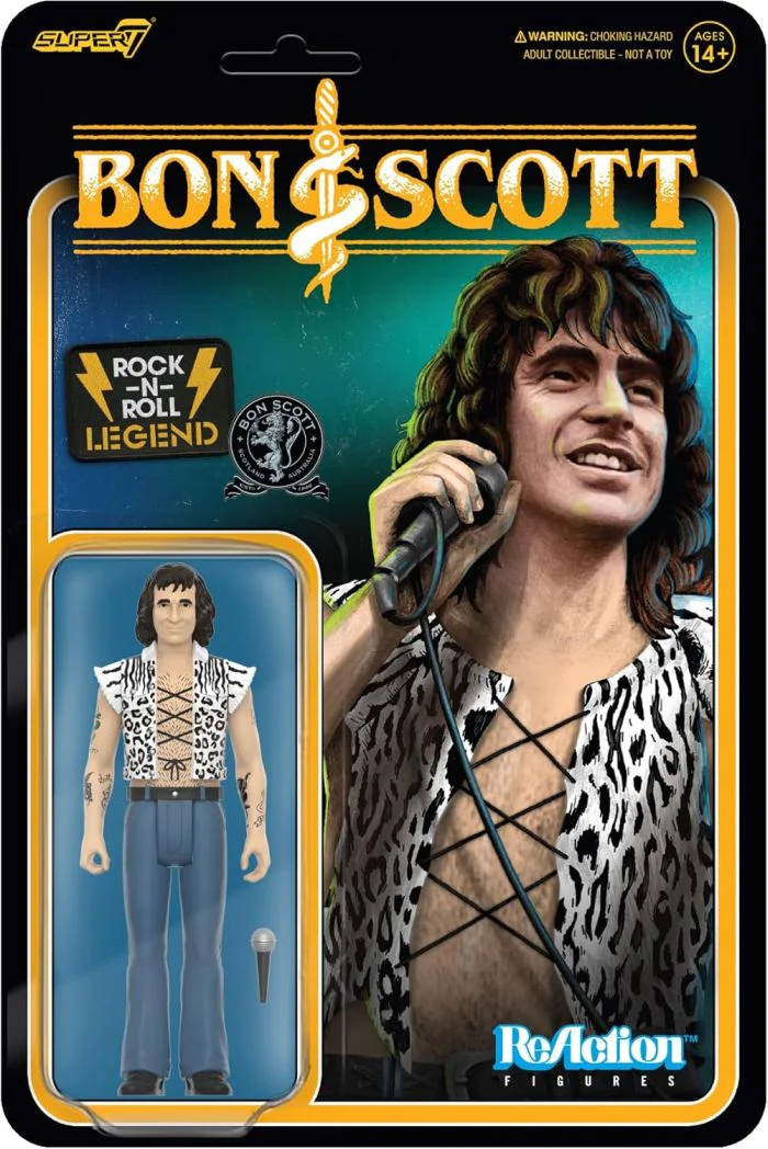 ACDC - Bon Scott (Wave 2 - High Voltage) 3.75 inch Super7 ReAction Figure