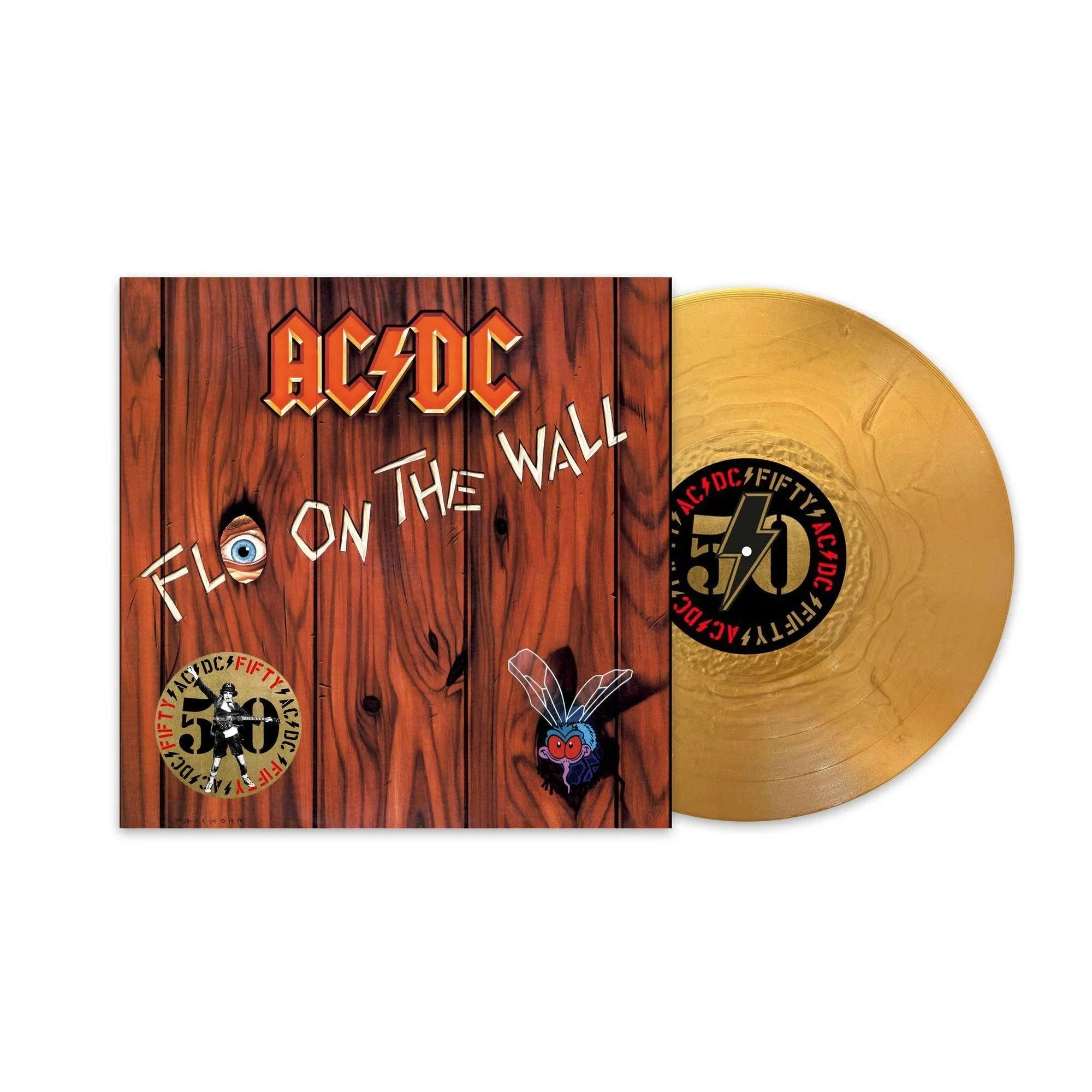 ACDC - Fly On The Wall (50th Anniversary Special Ed. Gold vinyl reissue) - Vinyl - New