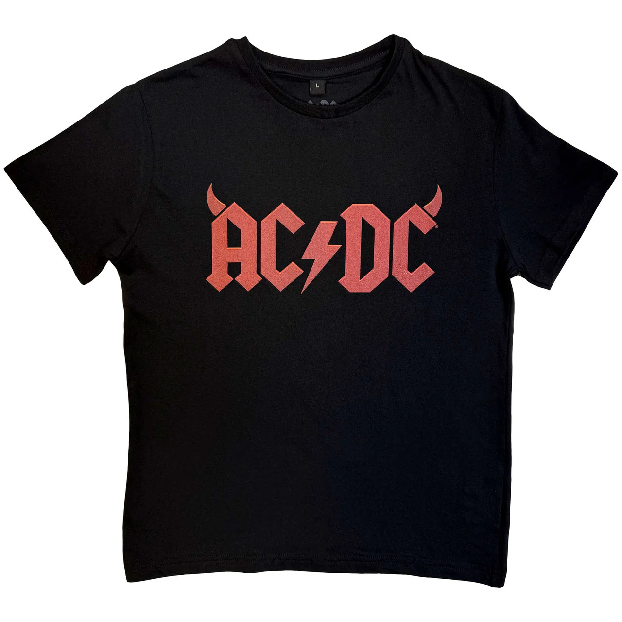 ACDC - Horns Logo Toddler and Youth Black Shirt - 100% Official Merchandise