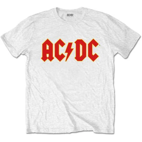 ACDC - Logo Toddler and Youth White Shirt - 100% Official Merchandise
