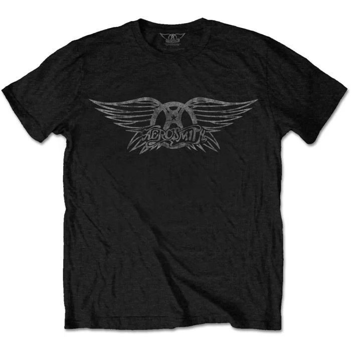 Aerosmith - Vintage Logo Black Shirt - 100% Official Merchandise