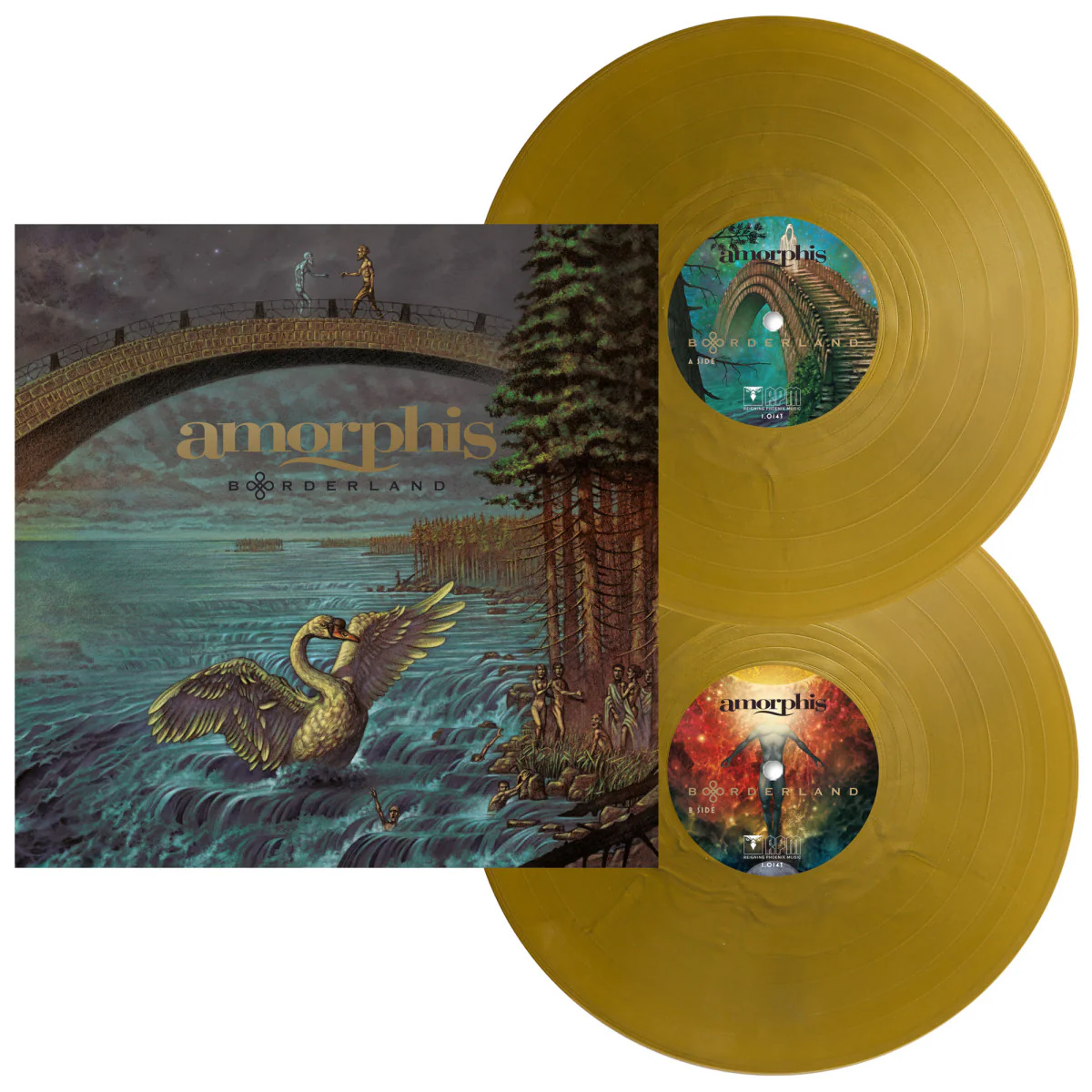 Amorphis - Borderland (2LP Bones Gold Opaque vinyl gatefold) - Vinyl - New