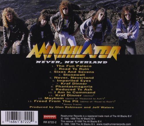 Annihilator - Never, Neverland - CD - New - Image 2