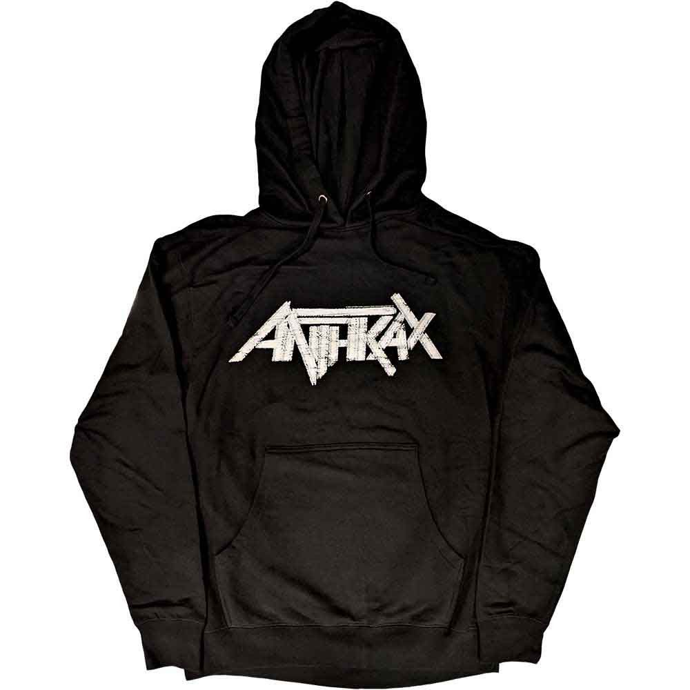 Anthrax - Pullover Black Hoodie (Logo) - 100% Official Merchandise