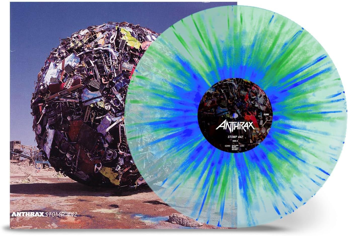 Anthrax - Stomp 442 (Ltd. Ed. 2024 Clear with Blue & Green Splatter vinyl reissue - 1400 copies) - Vinyl - New - Vinyl - New