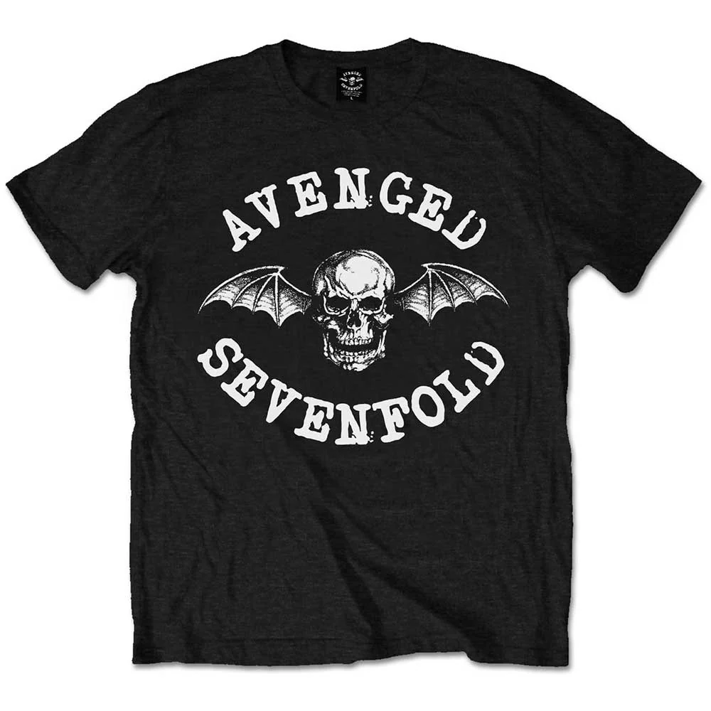 Avenged Sevenfold - Classic Deathbat Logo Black Shirt - 100% Official Merchandise