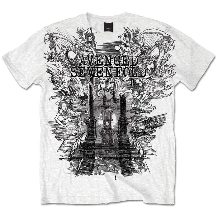 Avenged Sevenfold - Land of Cain White Shirt - 100% Official Merchandise