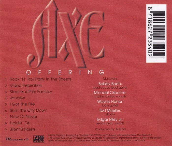 Axe - Offering (2022 reissue) - CD - New - Image 2
