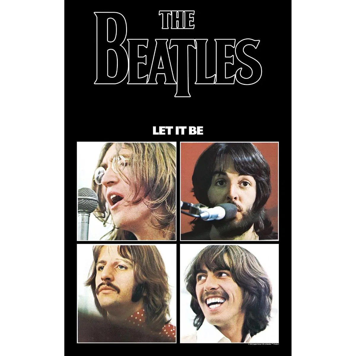 Beatles - Premium Textile Poster Flag (Let It Be) 104cm x 66cm