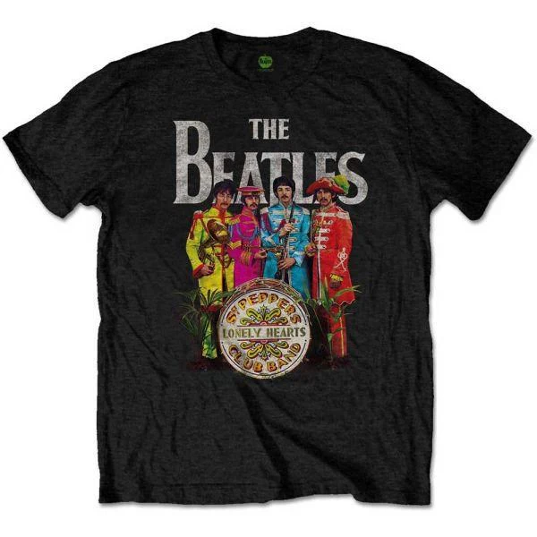 Beatles - Sgt Peppers Black Shirt - 100% Official Merchandise