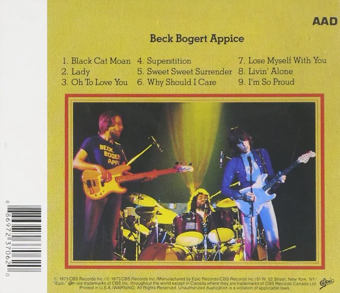 Beck Bogert Appice - Beck Bogert Appice - CD - New - Image 2