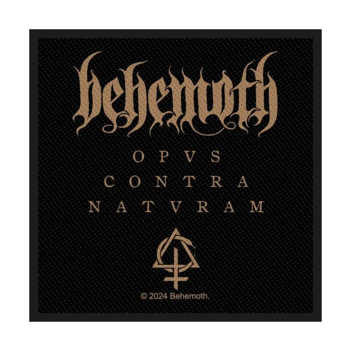 Behemoth - Opvs Contra Natvram (100mm x 95mm) Sew-On Patch