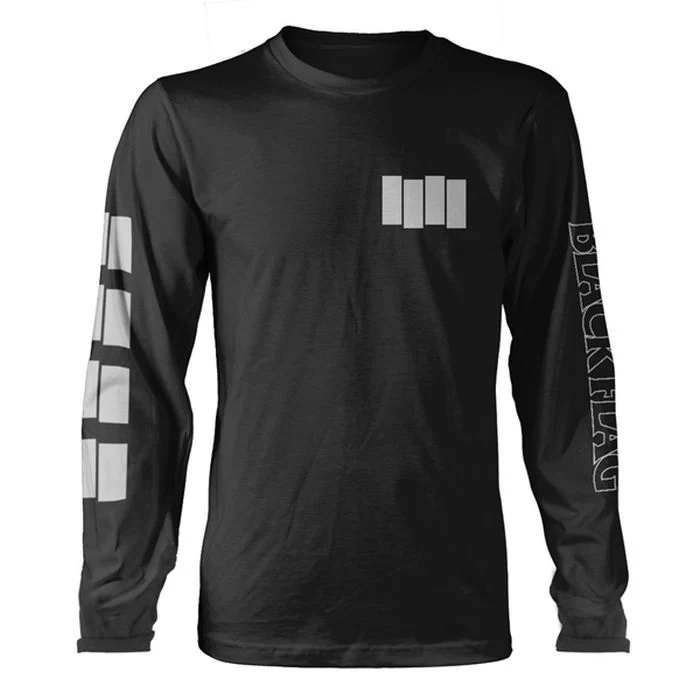 Black Flag - Logo Long Sleeve Black Shirt - 100% Official Merchandise