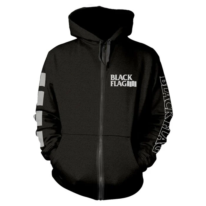 Black Flag - Zip Hoodie (Logo) - 100% Official Merchandise
