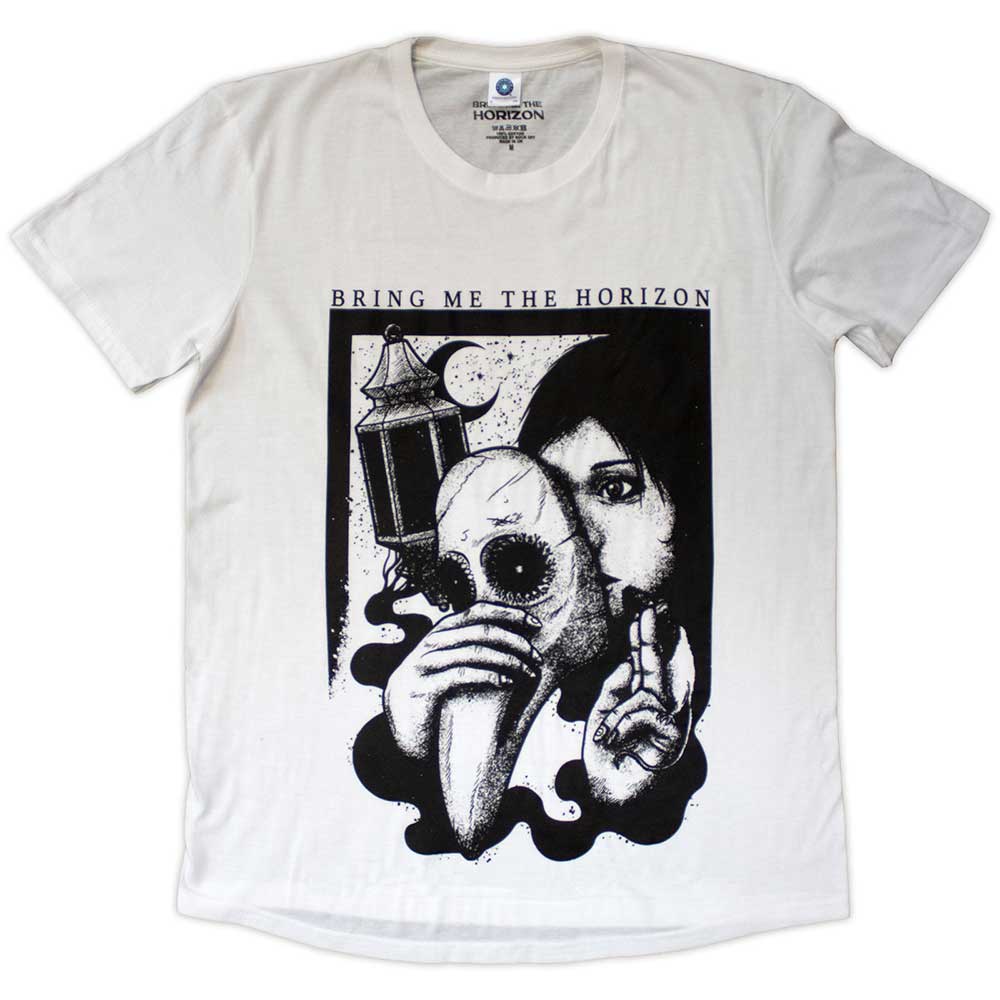 Bring Me The Horizon - Plague Womens Fitted White Shirt - 100% Official Merchandise