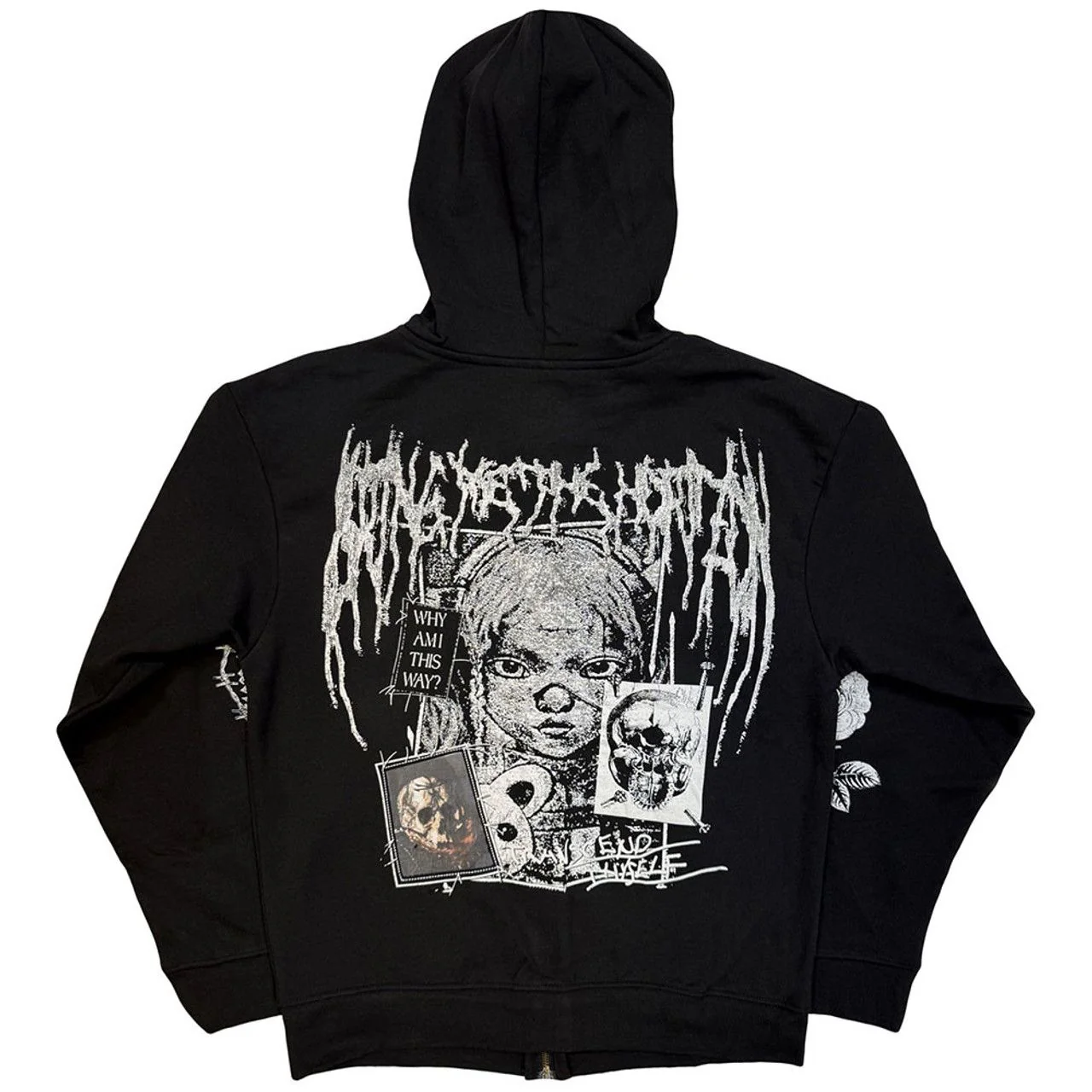 Bring Me The Horizon - Zip Black Hoodie (Nailed Symbol) - 100% Official Merchandise - Image 3