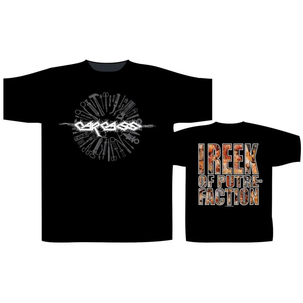 Carcass - I Reek Of Putrefaction Black Shirt - 100% Official Merchandise