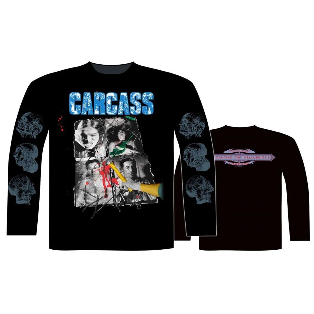 Carcass - Necroticism Black Long Sleeve Shirt - 100% Official Merchandise