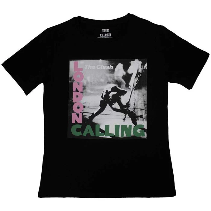 Clash - London Calling Womens Fitted Black Shirt - 100% Official Merchandise