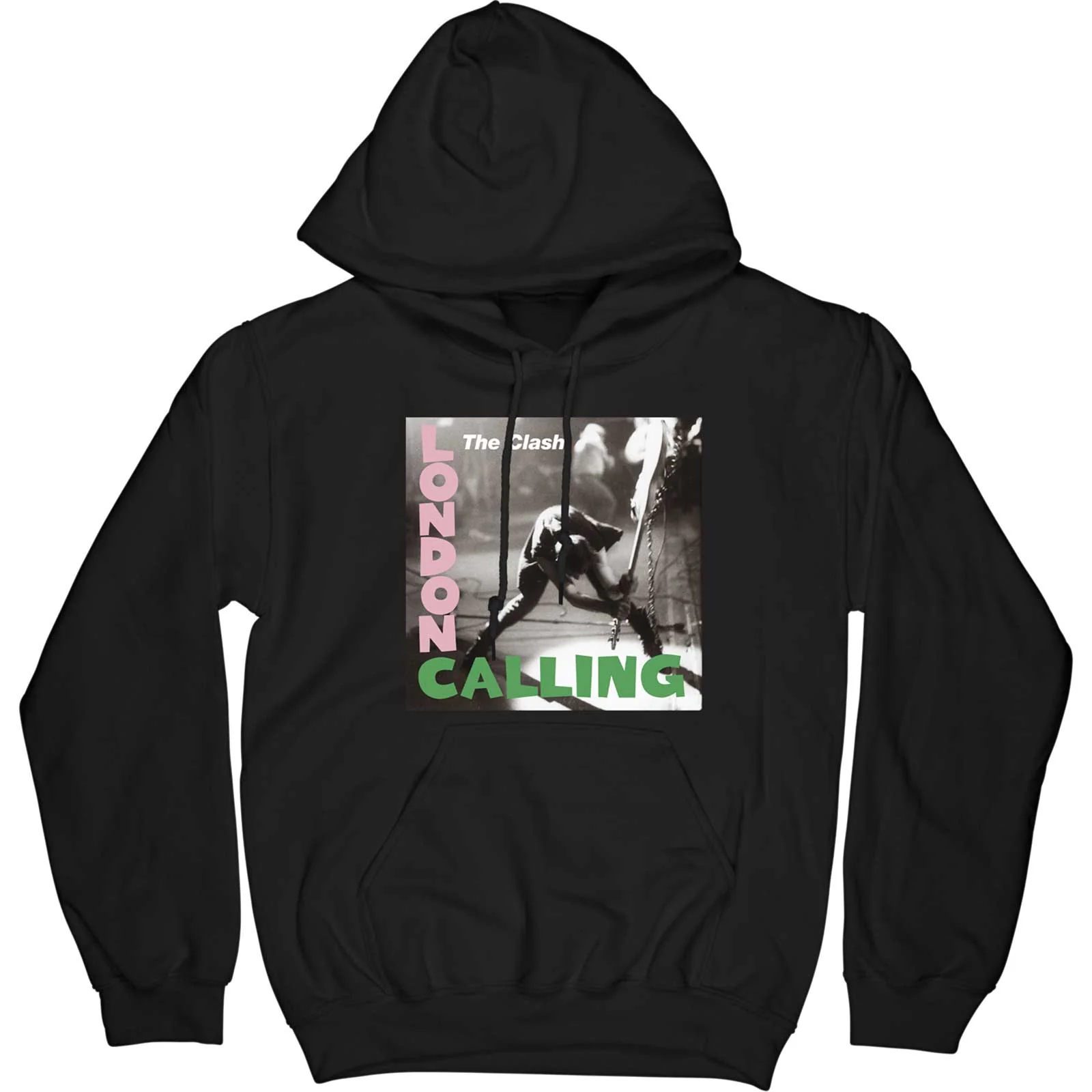 Clash, The - Pullover Black Hoodie (London Calling) - 100% Official Merchandise