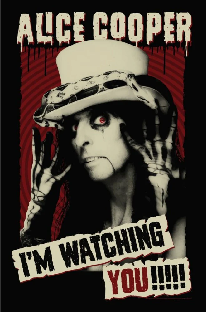 Cooper, Alice - Premium Textile Poster Flag (Im Watching You) 104cm x 66cm