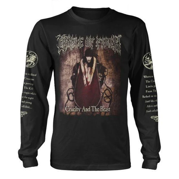 Cradle Of Filth - Cruelty And The Beast Long Sleeve Black Shirt - 100% Official Merchandise