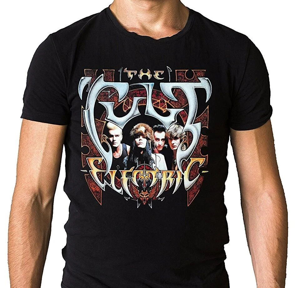 Cult - Electric Album Cover Black Shirt - 100% Official Merchandise