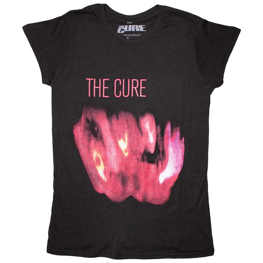Cure - Pornography Womens Fitted Black Shirt - 100% Official Merchandise