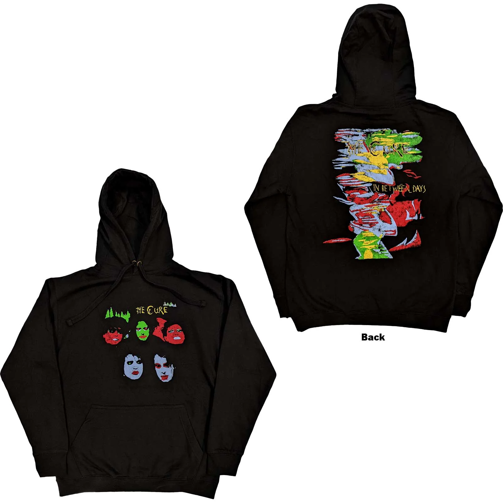 Cure - Pullover Black Hoodie (In Between Days) - 100% Official Merchandise