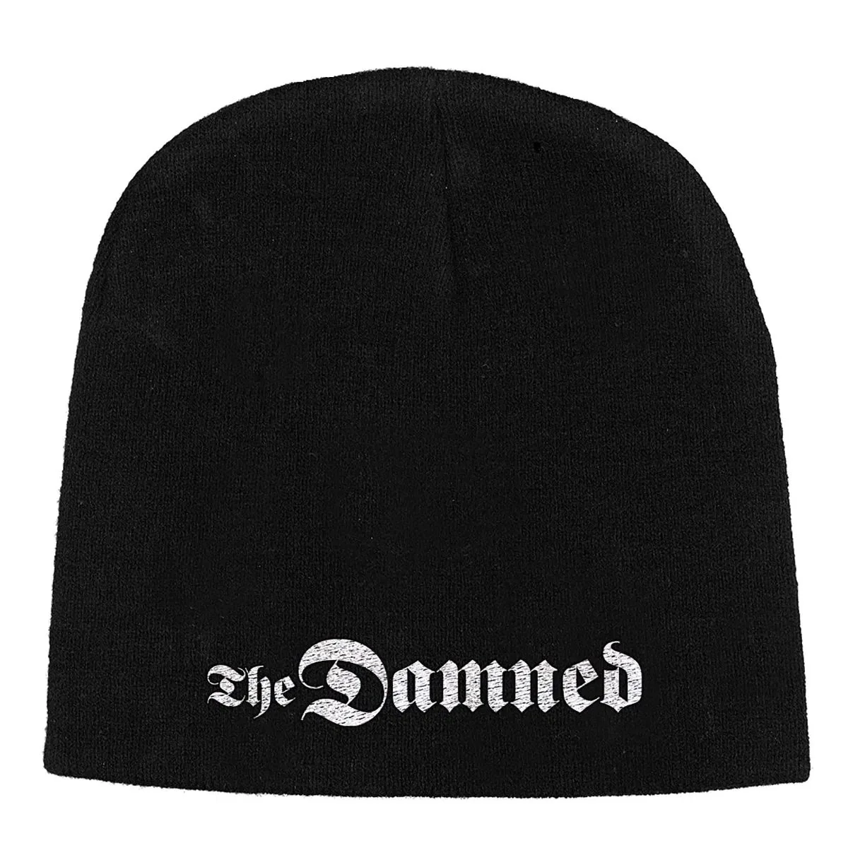 Damned - Knit Beanie - Embroidered - Gothic Logo