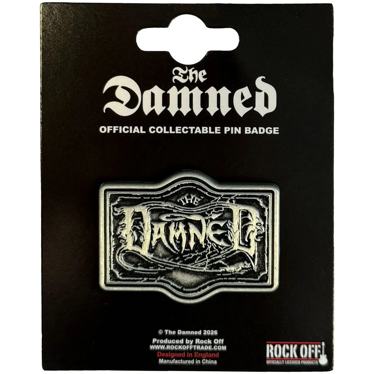 Damned - Pin Badge - Black Album Logo