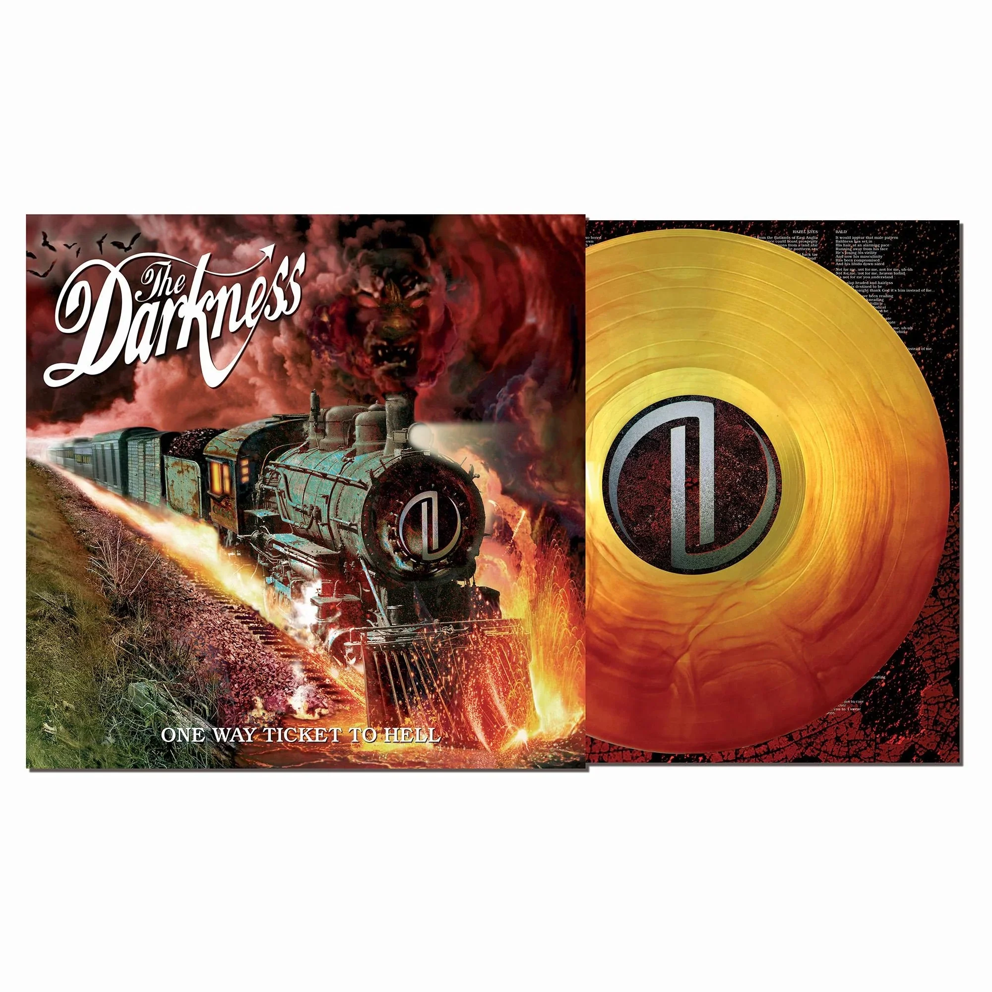 Darkness - One Way Ticket To Hell ...And Back (Ltd. Ed. 20th Anniversary 2025 Hellfire Orange & Yellow vinyl gatefold reissue) - Vinyl - New