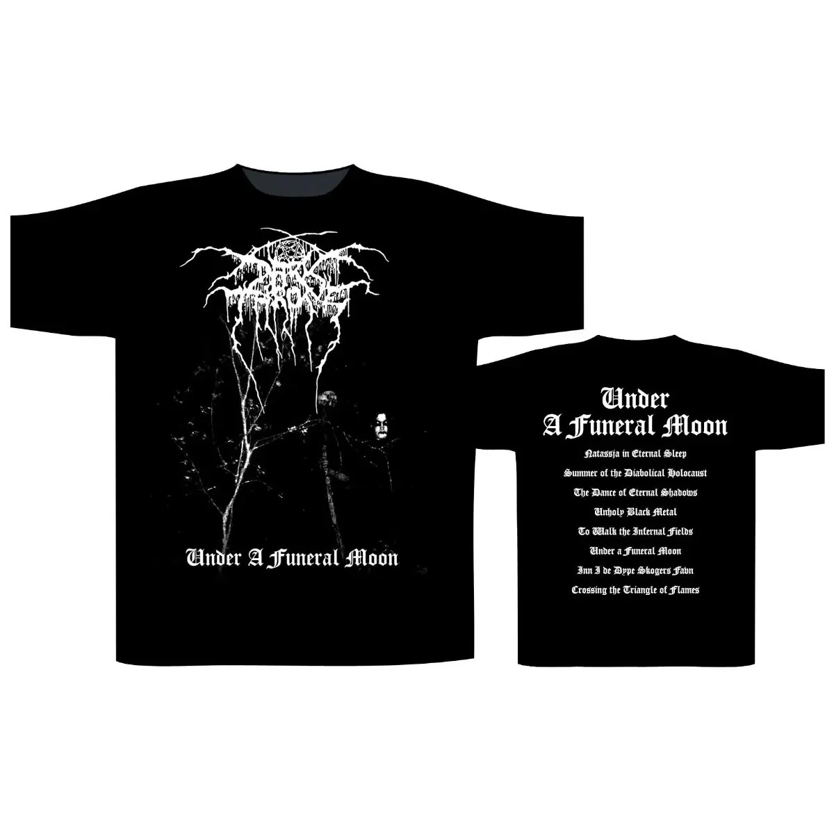 Darkthrone - Under A Funeral Moon Black Shirt - 100% Official Merchandise