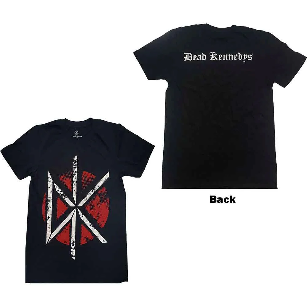 Dead Kennedys - Vintage Logo with Back Print Black Shirt - 100% Official Merchandise