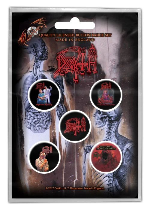 Death - 5 x 2.5cm Button Set - Albums