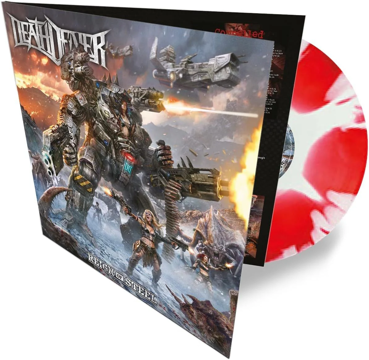 Death Dealer - Reign Of Steel (Ltd. Ed. Sunburst White/Red vinyl gatefold - 250 copies) - Vinyl - New