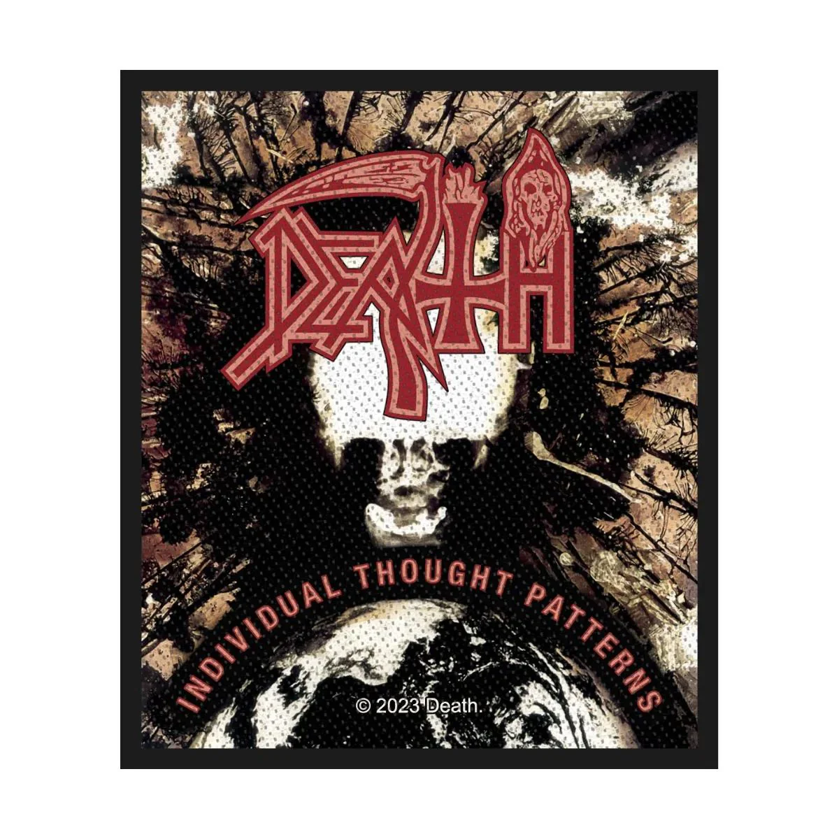 Death - Individual Thought Patterns  (80mm x 100mm) Sew-On Patch