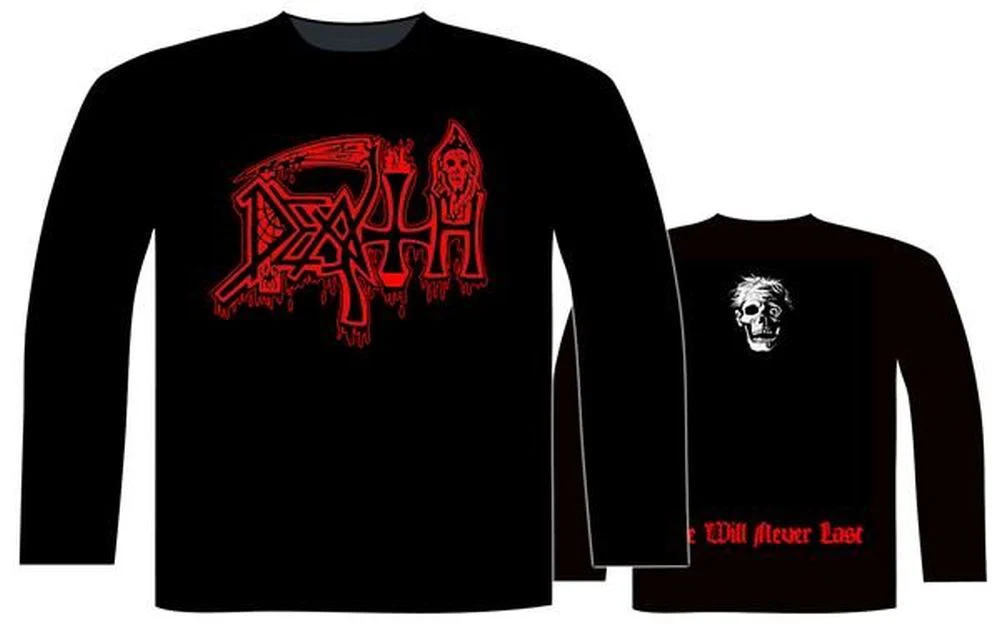 Death - Life Will Never Last Black Long Sleeve Shirt - 100% Official Merchandise