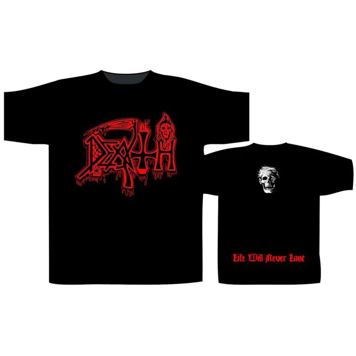 Death - Life Will Never Last Black Shirt - 100% Official Merchandise