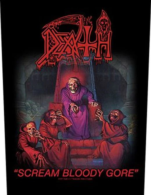 Death - Scream Bloody Gore - Sew-On Back Patch (295mm x 265mm x 355mm)