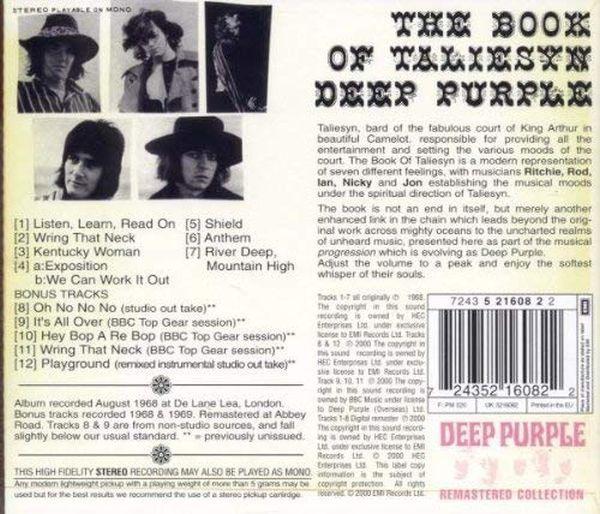 Deep Purple - Book Of Taliesyn, The (rem. w. 5 bonus tracks) - CD - New - Image 2