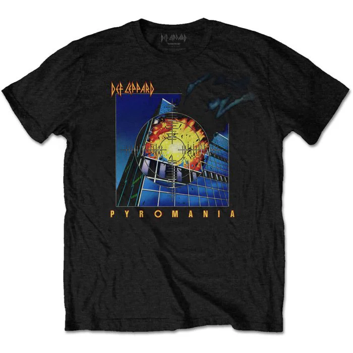 Def Leppard - Pyromania Black Shirt - 100% Official Merchandise