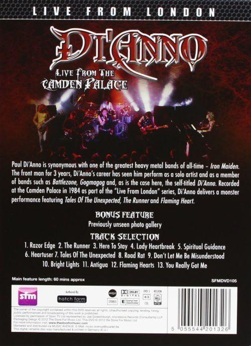 Dianno - Live From The Camden Palace (R0) - DVD - Music - Image 2
