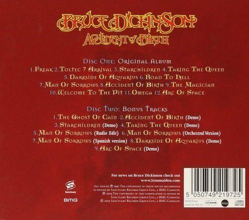 Dickinson, Bruce - Accident Of Birth (Exp. Ed. 2CD) - CD - New - Image 2