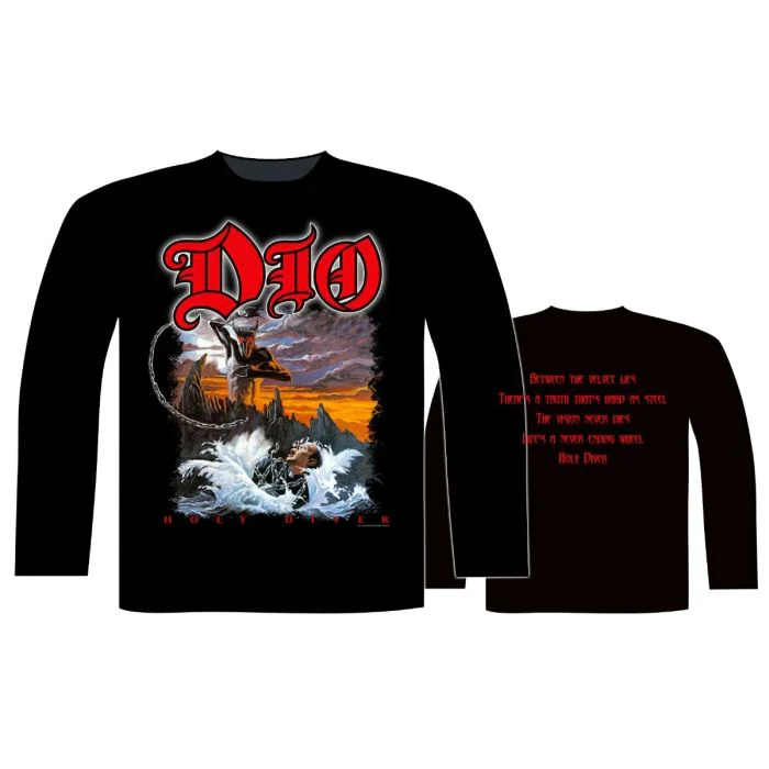 Dio - Holy Diver Black Long Sleeve Shirt - 100% Official Merchandise