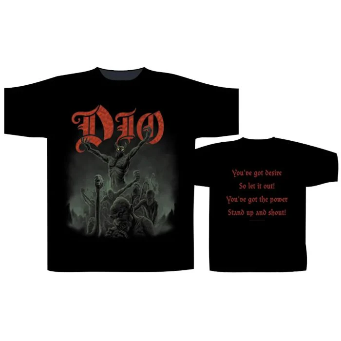 Dio - Stand Up And Shout Black Shirt - 100% Official Merchandise