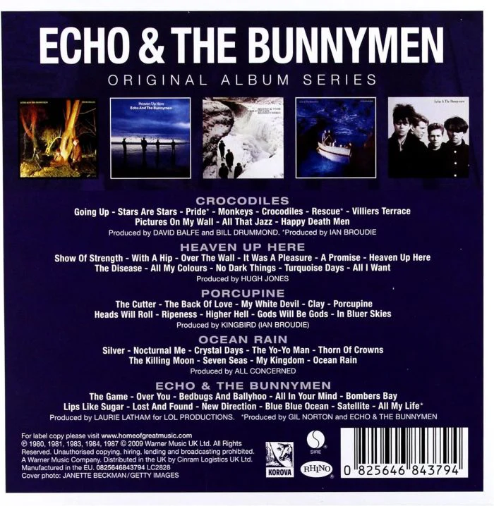 Echo & The Bunnymen - Original Album Series (Crocodiles/Heaven Up Here/Porcupine/Ocean Rain/Echo & The Bunnymen) (5CD) - CD - New - Image 2