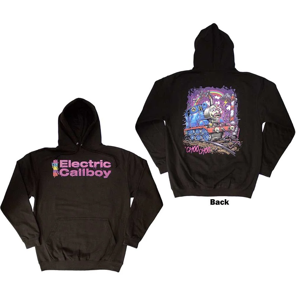 Electric Callboy - Pullover Black Hoodie (Thomas The Cranky Engine) - 100% Official Merchandise