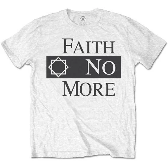 Faith No More - Classic Logo White Shirt - 100% Official Merchandise